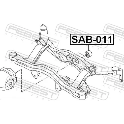 Uloženie tela nápravy FEBEST SAB-011 - obr. 1