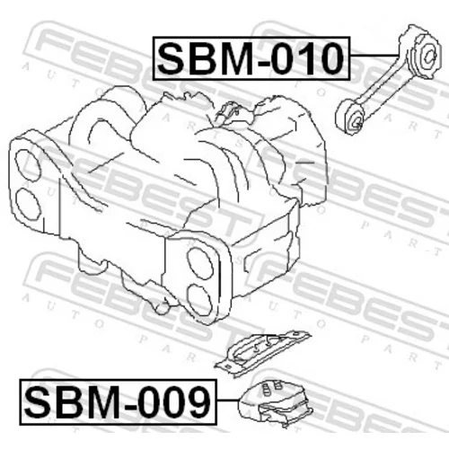 Uloženie motora FEBEST SBM-009 - obr. 1