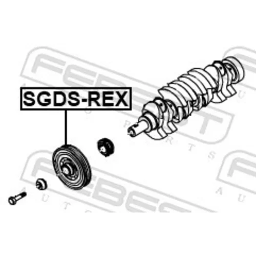 Remenica kľukového hriadeľa FEBEST SGDS-REX - obr. 1