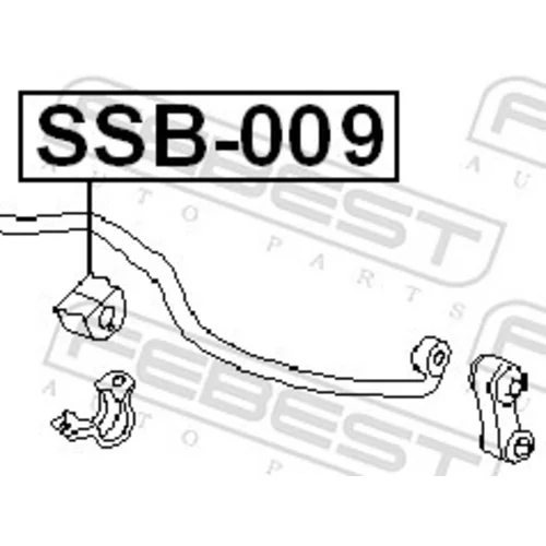 Uloženie priečneho stabilizátora FEBEST SSB-009 - obr. 1