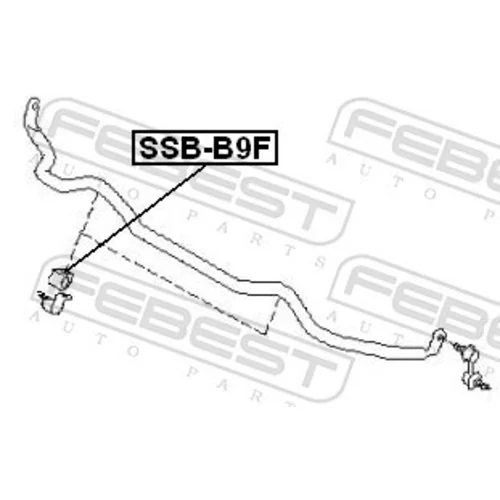 Uloženie priečneho stabilizátora FEBEST SSB-B9F - obr. 1