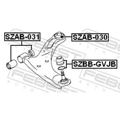 Uloženie riadenia FEBEST SZAB-030 - obr. 1