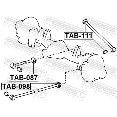 Uloženie riadenia FEBEST TAB-098 - obr. 1