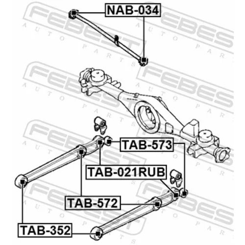 Uloženie riadenia FEBEST TAB-572 - obr. 1