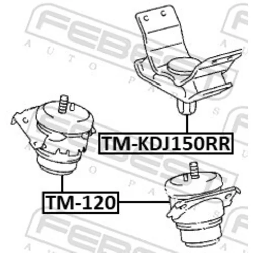 Uloženie motora FEBEST TM-120 - obr. 1