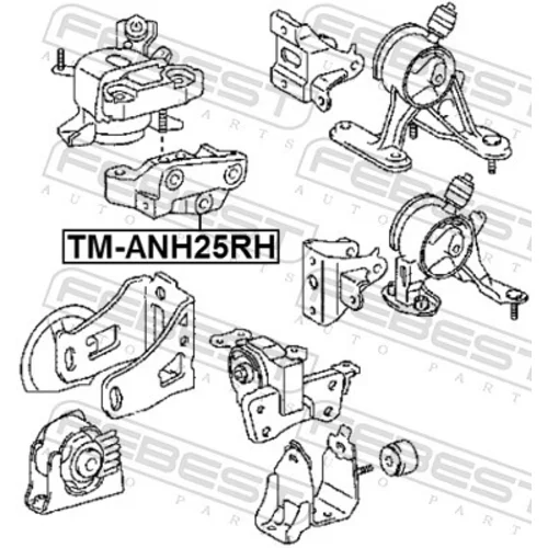 Uloženie motora FEBEST TM-ANH25RH - obr. 1