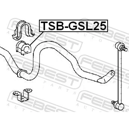 Uloženie priečneho stabilizátora FEBEST TSB-GSL25 - obr. 1