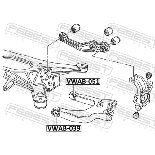 Uloženie riadenia VWAB-051 /FEBEST/ - obr. 1