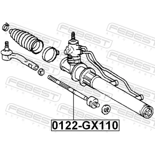 Axiálny čap tiahla riadenia FEBEST 0122-GX110 - obr. 1