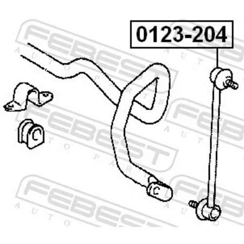 Tyč/Vzpera stabilizátora 0123-204 /FEBEST/ - obr. 1