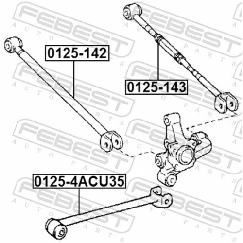 Rameno zavesenia kolies FEBEST 0125-142 - obr. 1