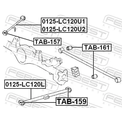 Rameno zavesenia kolies 0125-LC120L /FEBEST/ - obr. 1