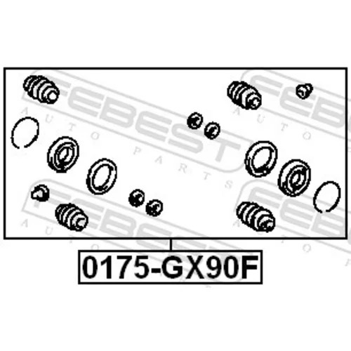 Opravná sada brzdového strmeňa FEBEST 0175-GX90F - obr. 1