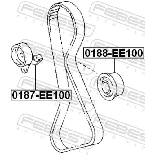 Napínacia kladka ozubeného remeňa FEBEST 0187-EE100 - obr. 1