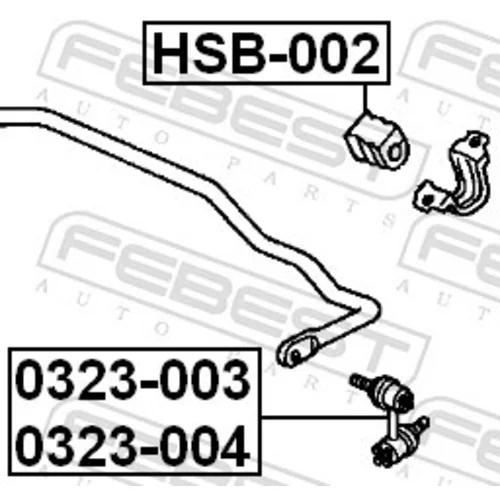 Tyč/Vzpera stabilizátora FEBEST 0323-004 - obr. 1