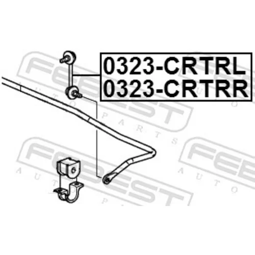 Tyč/Vzpera stabilizátora FEBEST 0323-CRTRL - obr. 1