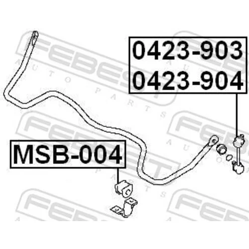 Tyč/Vzpera stabilizátora FEBEST 0423-903 - obr. 1