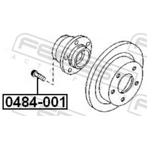 Čap kolesa FEBEST 0484-001 - obr. 1