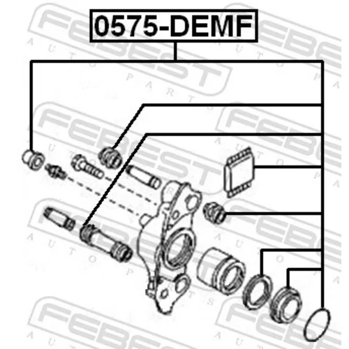 Opravná sada brzdového strmeňa FEBEST 0575-DEMF - obr. 1