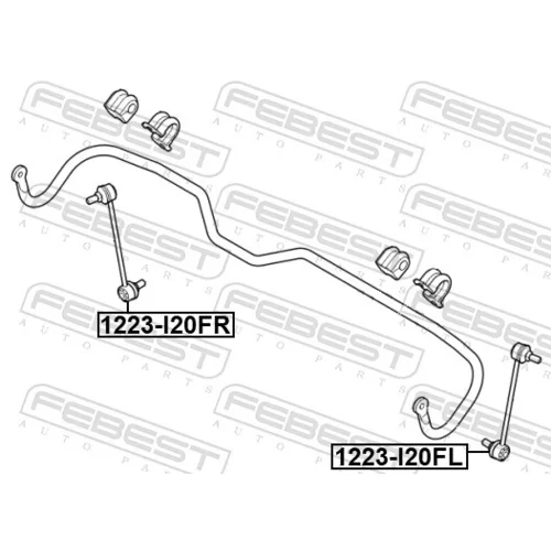 Tyč/Vzpera stabilizátora FEBEST 1223-I20FL - obr. 1