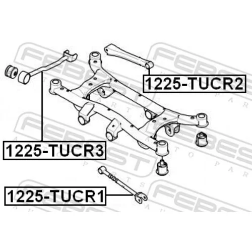 Rameno zavesenia kolies 1225-TUCR1 /FEBEST/ - obr. 1