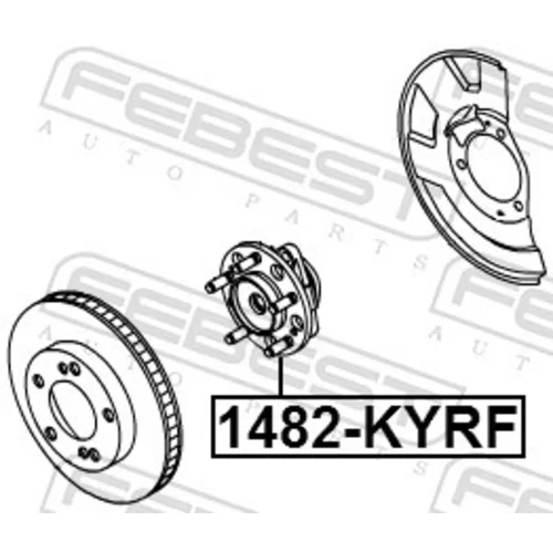 Náboj kolesa FEBEST 1482-KYRF - obr. 1