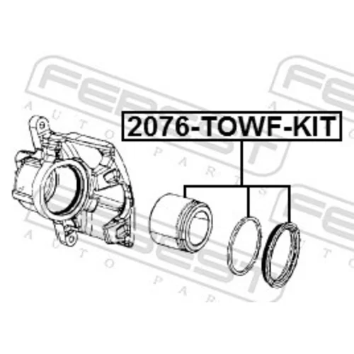 Opravná sada brzdového strmeňa FEBEST 2076-TOWF-KIT - obr. 1