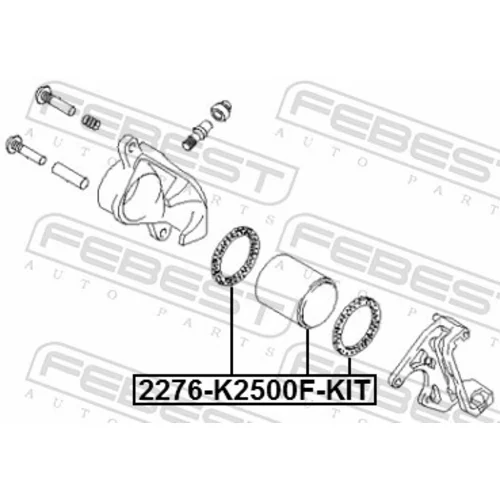 Opravná sada brzdového strmeňa FEBEST 2276-K2500F-KIT - obr. 1