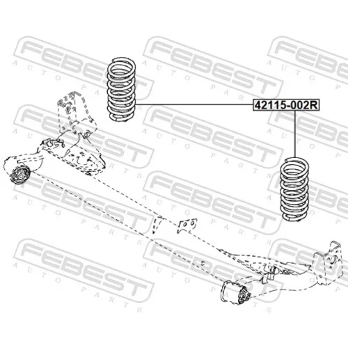 Pružina podvozku FEBEST 42115-002R - obr. 1