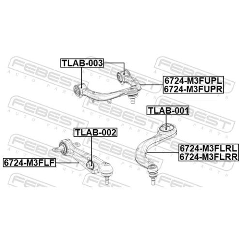 Rameno zavesenia kolies FEBEST 6724-M3FLRL - obr. 1