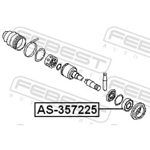 Ložisko hnacieho hriadeľa AS-357225 /FEBEST/ - obr. 1