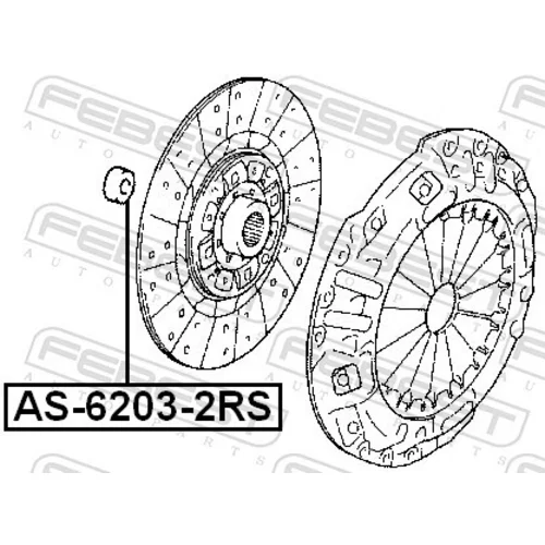 Ložisko AS-6203-2RS /FEBEST/ - obr. 1