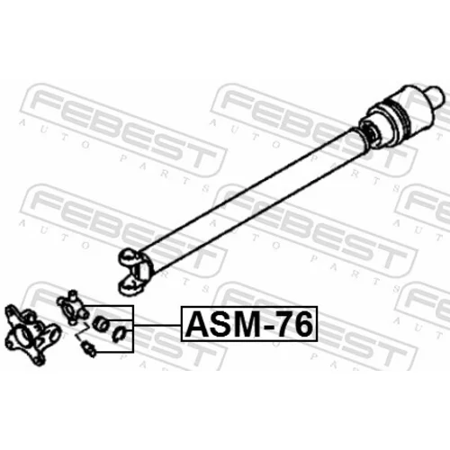Kĺb pozdĺžneho hriadeľa FEBEST ASM-76 - obr. 1