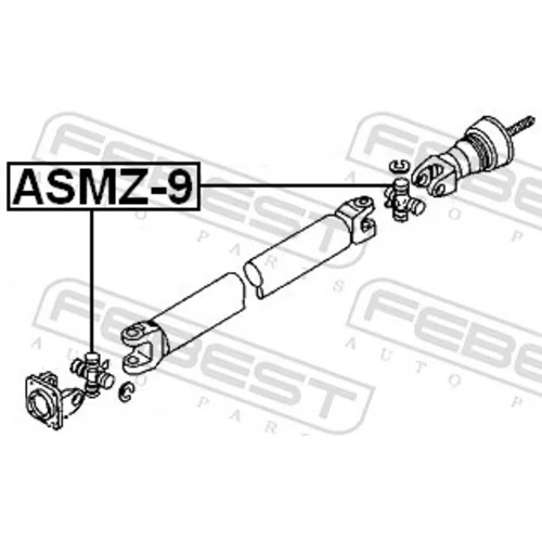 K?b, k?bový hriade? ASMZ-9 /FEBEST/ - obr. 1