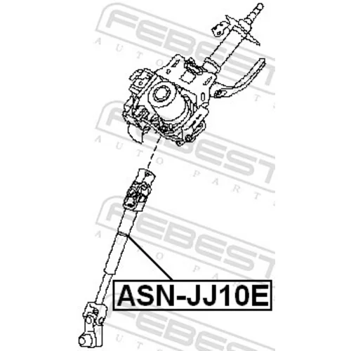 Hriadeľ riadenia FEBEST ASN-JJ10E - obr. 1