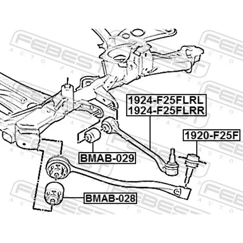 Uloženie riadenia FEBEST BMAB-028 - obr. 1