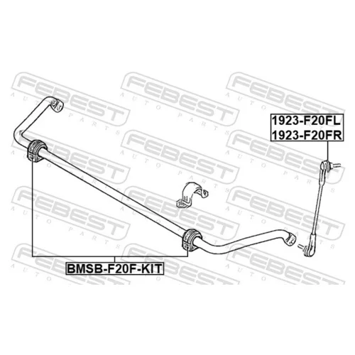 Uloženie priečneho stabilizátora FEBEST BMSB-F20F-KIT - obr. 1