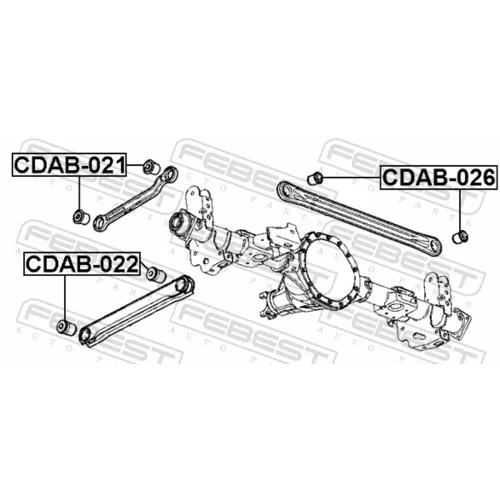 Uloženie riadenia FEBEST CDAB-022 - obr. 1