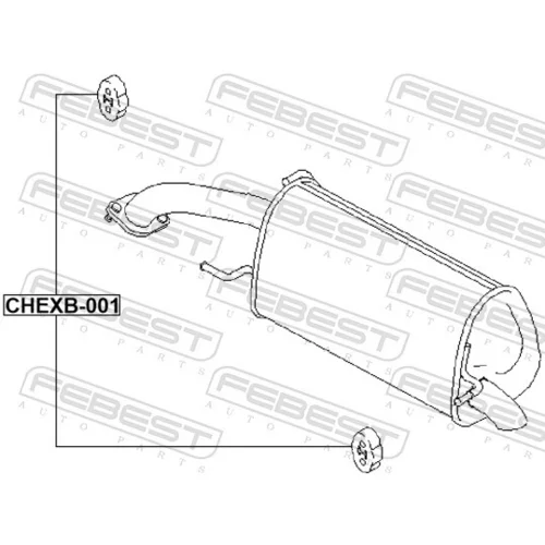 Doraz tlmiča výfuku FEBEST CHEXB-001 - obr. 1