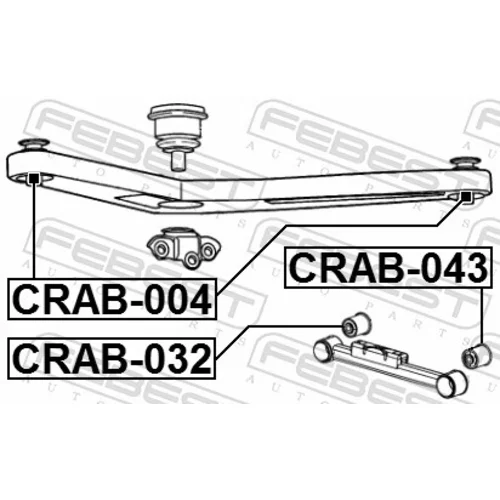 Uloženie riadenia FEBEST CRAB-004 - obr. 1