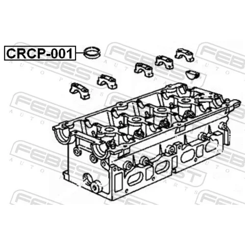 Tesnenie veka hlavy valcov FEBEST CRCP-001 - obr. 1