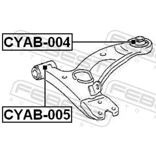 Uloženie riadenia FEBEST CYAB-004 - obr. 1