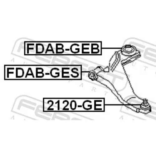 Uloženie riadenia FEBEST FDAB-GES - obr. 1