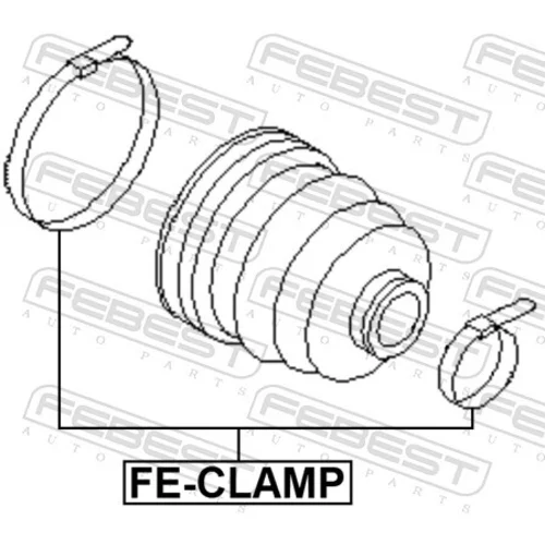 Upevňovacia spona FEBEST FE-CLAMP - obr. 1