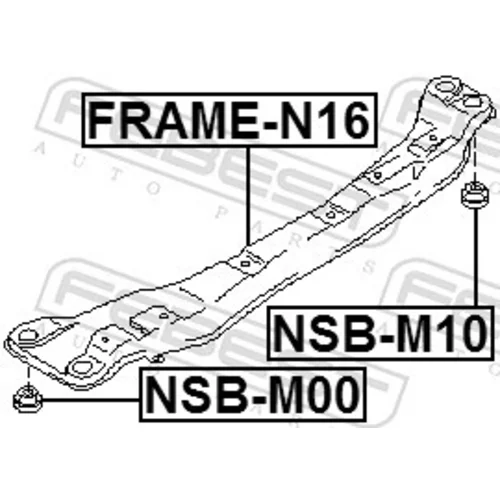 Teleso nápravy FEBEST FRAME-N16 - obr. 1