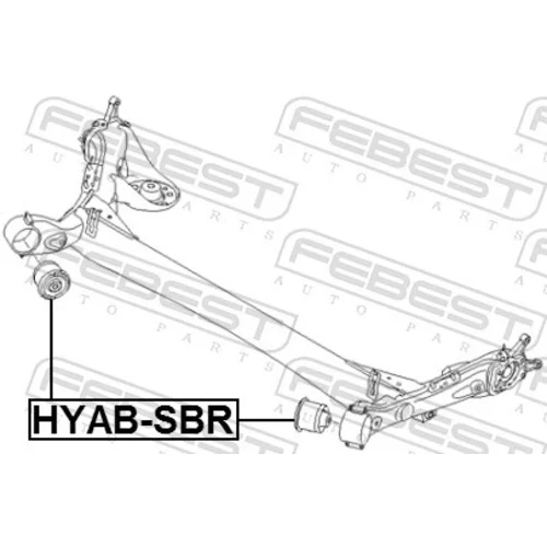 Uloženie tela nápravy FEBEST HYAB-SBR - obr. 1