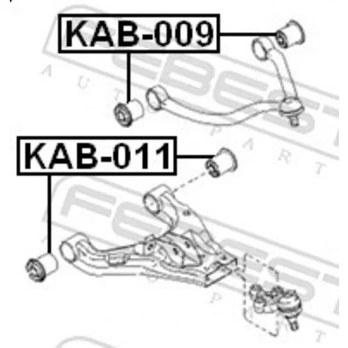 Uloženie riadenia FEBEST KAB-011 - obr. 1