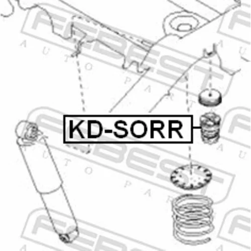 Doraz odpruženia FEBEST KD-SORR - obr. 1