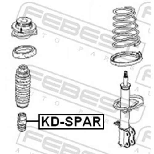 Doraz odpruženia FEBEST KD-SPAR - obr. 1