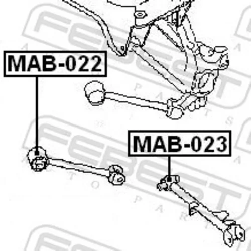 Uloženie riadenia FEBEST MAB-023 - obr. 1